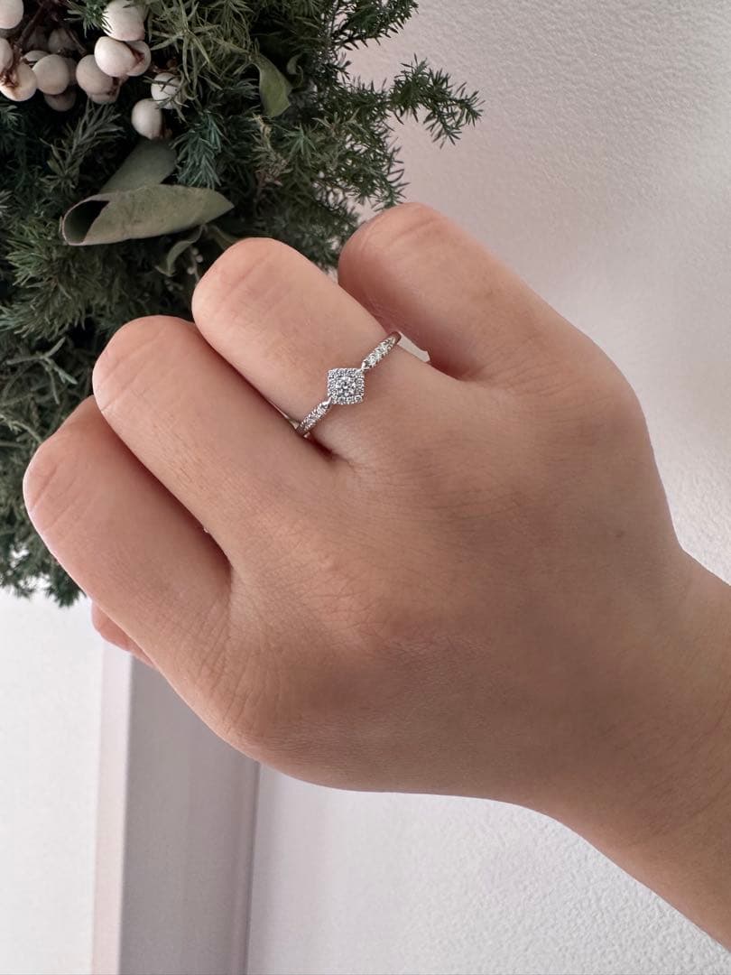 スタージュエリー Pt950 ダイヤ リング SQUARE HALO 10号 - メルカリ