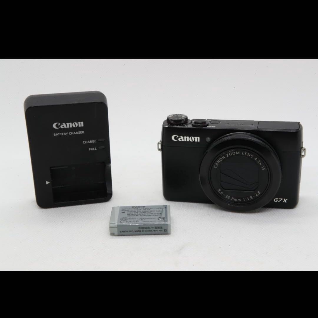【美品】Canon G7 X コンパクトデジタルカメラ バッテリー充電器付属 カメラ】CANON “PowerShot G7 X markⅢ” NB-13L バッテリー│充電