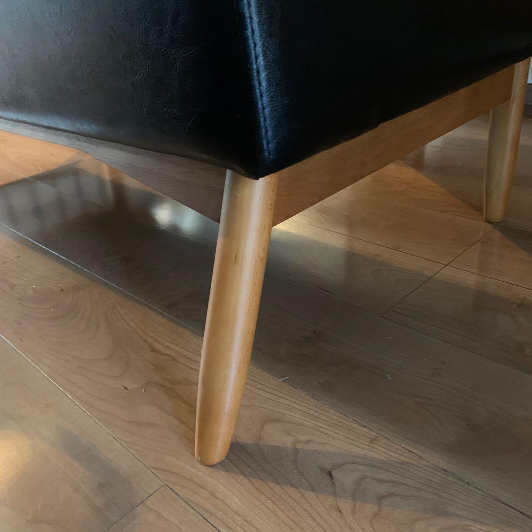 unico】 WYTHE(ワイス) ベンチ バックレスト ブラック 2人掛け - メルカリ