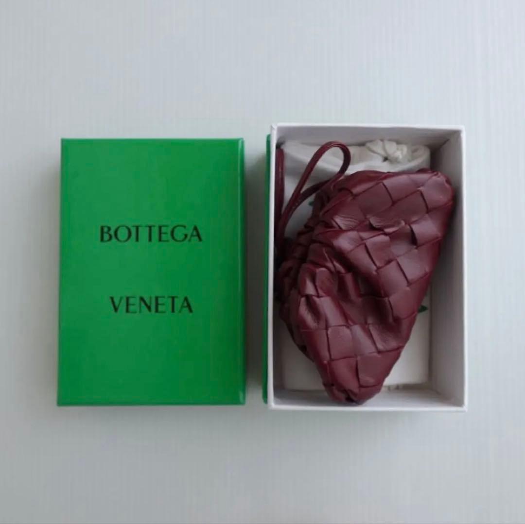 Bottega Veneta　ザポーチ Auth BOTTEGA VENETA The Chain Pouch Leather Shoulder Bag Brown