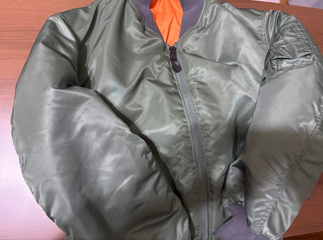 米軍 GREENBRIER MA-1 セージ デッドストック L 極美品 L108