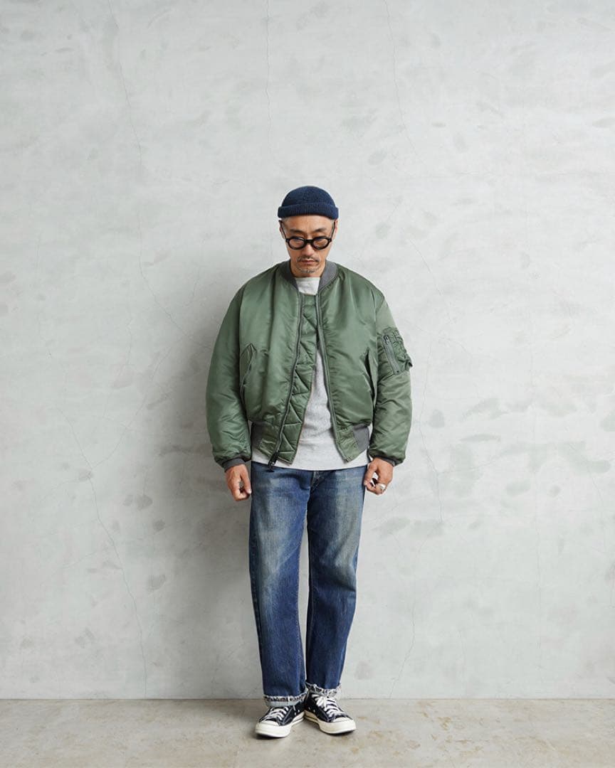 米軍 GREENBRIER MA-1 セージ デッドストック L 極美品 L108