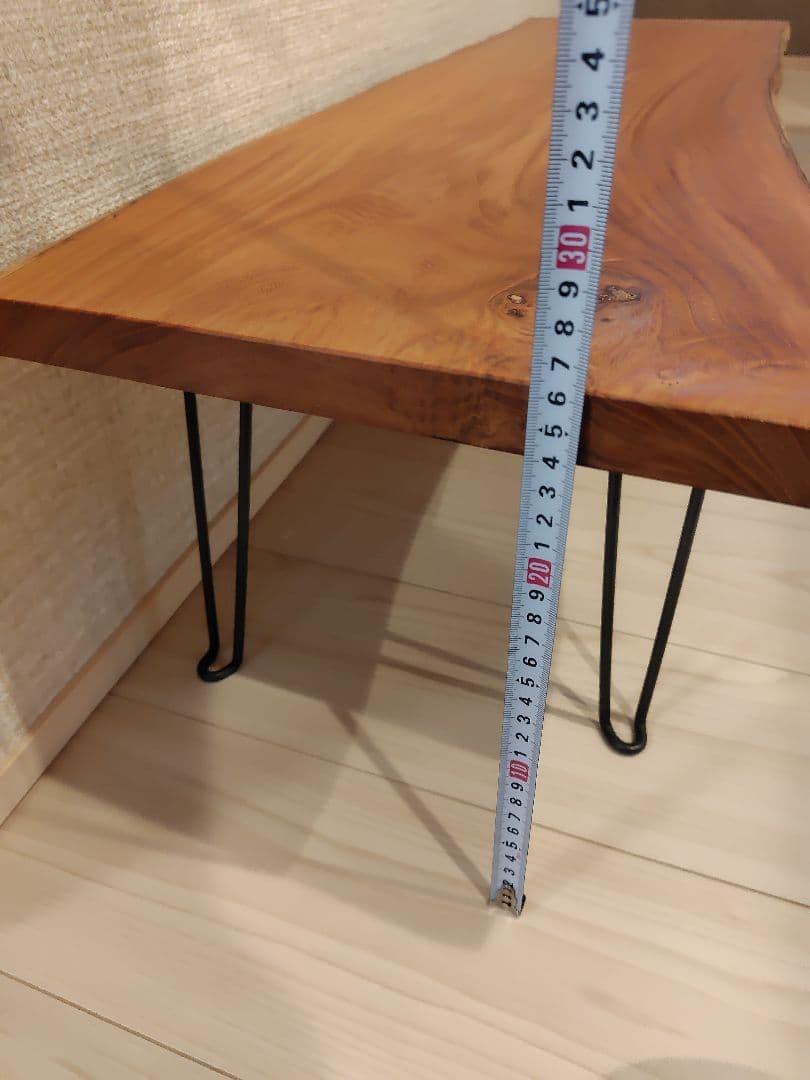 最終値下げ】1枚板 ケヤキ 折りたたみテーブル