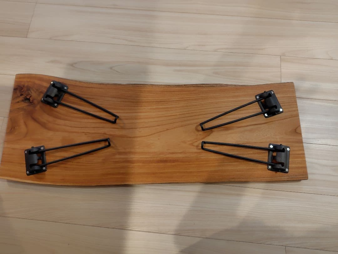 最終値下げ】1枚板 ケヤキ 折りたたみテーブル