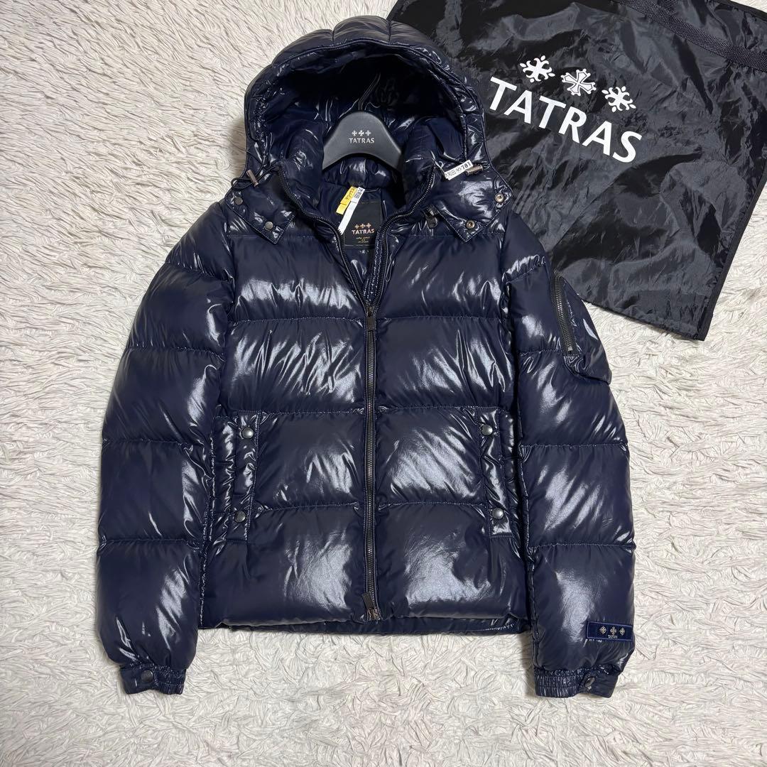 TATRAS KRAZ ダウンジャケット 2way ネイビー系 光沢感 01 SHIPS別注】TATRAS: マットナイロンダウンジャケット KRAZ｜ SHIPS