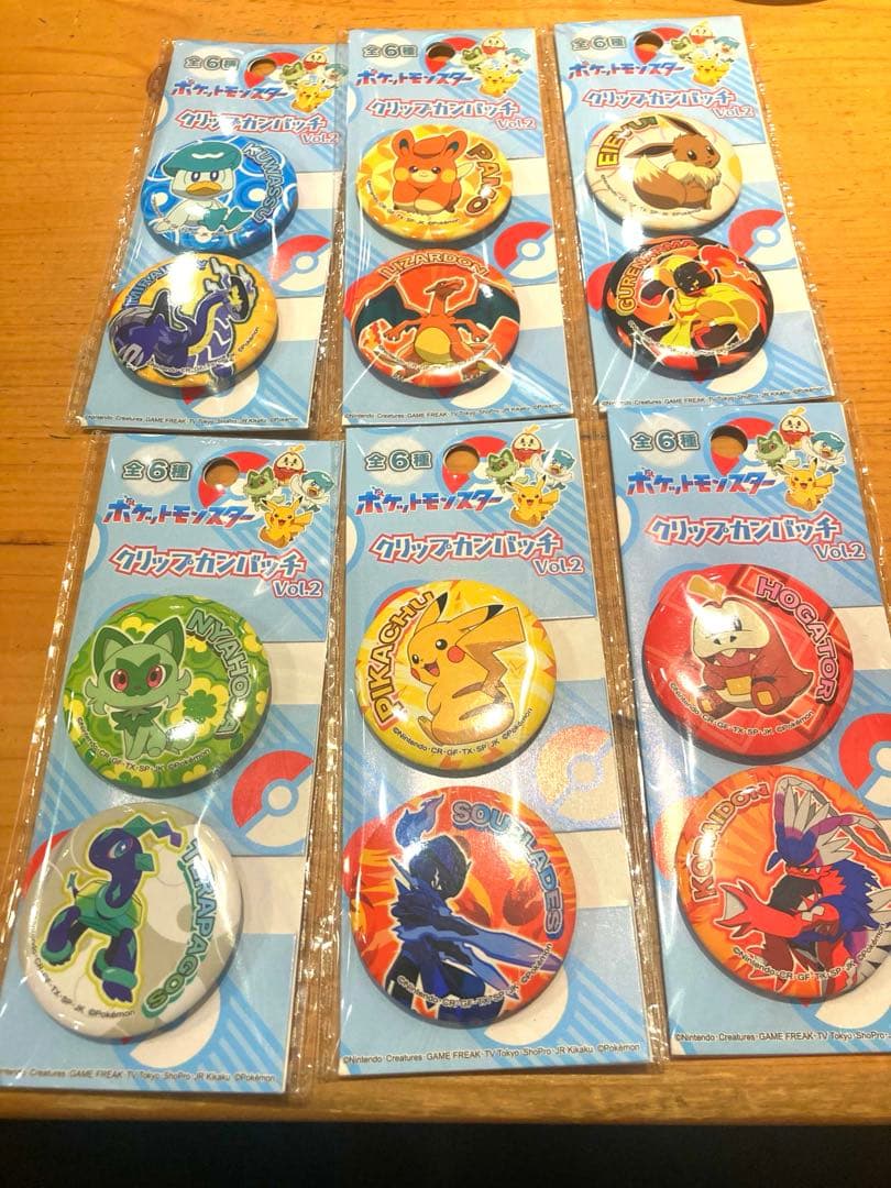 ポケットモンスター クリップ 缶バッジ12種コンプ - メルカリ