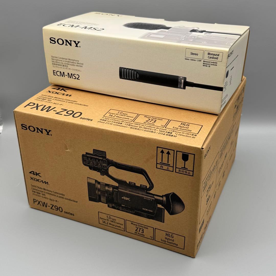 SONY 4K PXW-Z90V ビデオカメラ& ECM-MS2 マイク セット - メルカリ