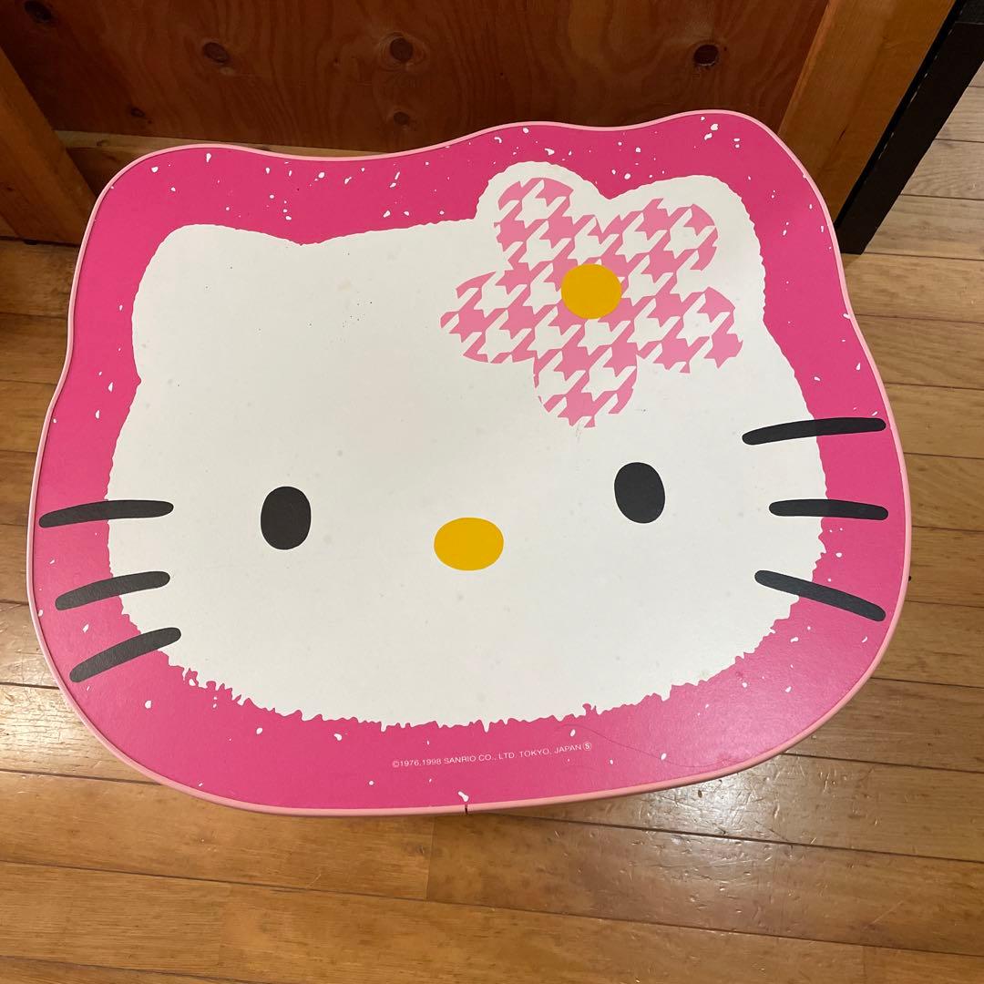 カオハナキティ ハローキティ 折り畳みテーブル ちゃぶ台 平成レトロ