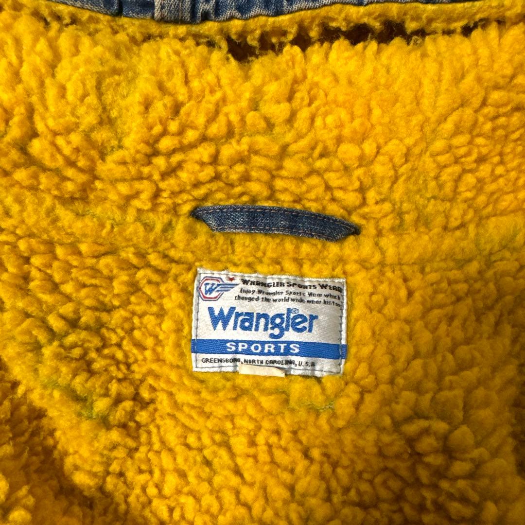 S*T様 ￼Wrangler sports 80s' ボア付きパーカー サイズL ￼Wrangler