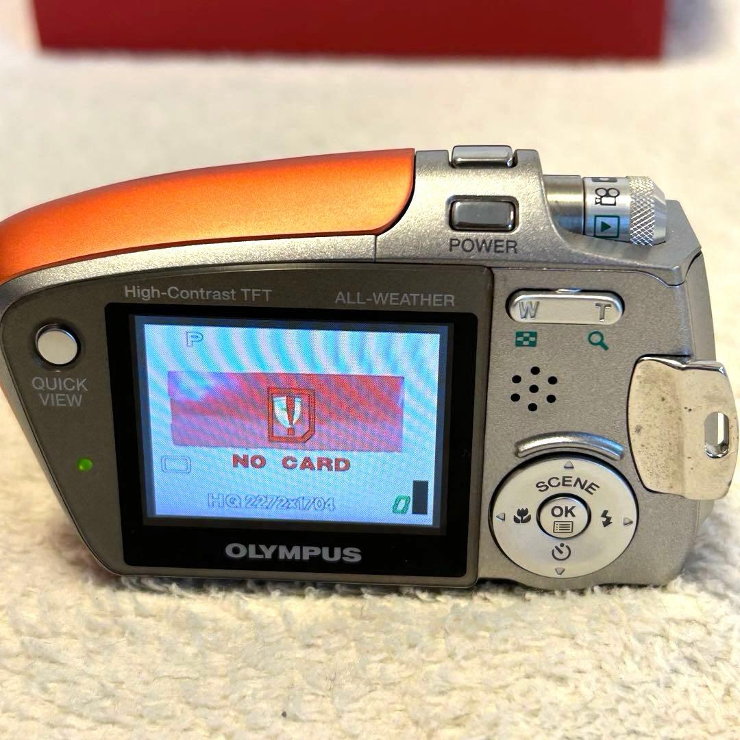 極美品 動作確認済】オリンパス μ-mini digital ベルベットレッド