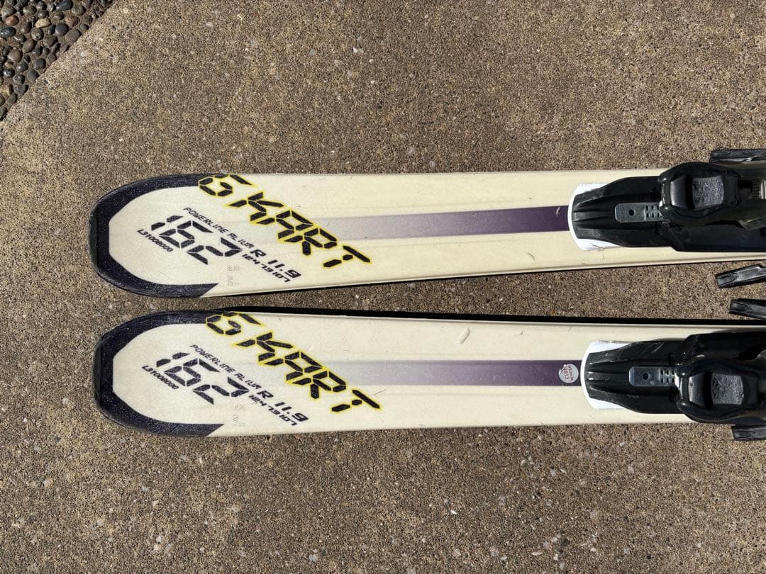 Salomon G KART 162cm スキーセット ストック付き - メルカリ