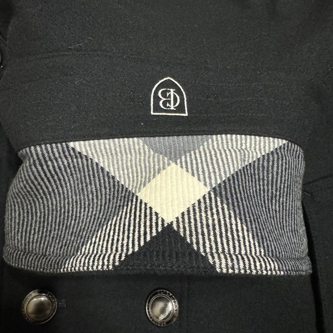 極美品 ブラックレーベルクレストブリッジ ナポレオンコート カシミヤ