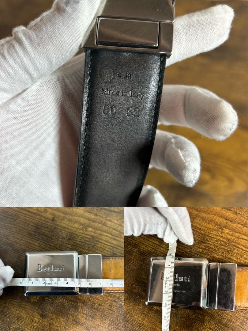 専用出品 Berluti ヴェネチアレザー リバーシブル ベルト 80/32 - メルカリ