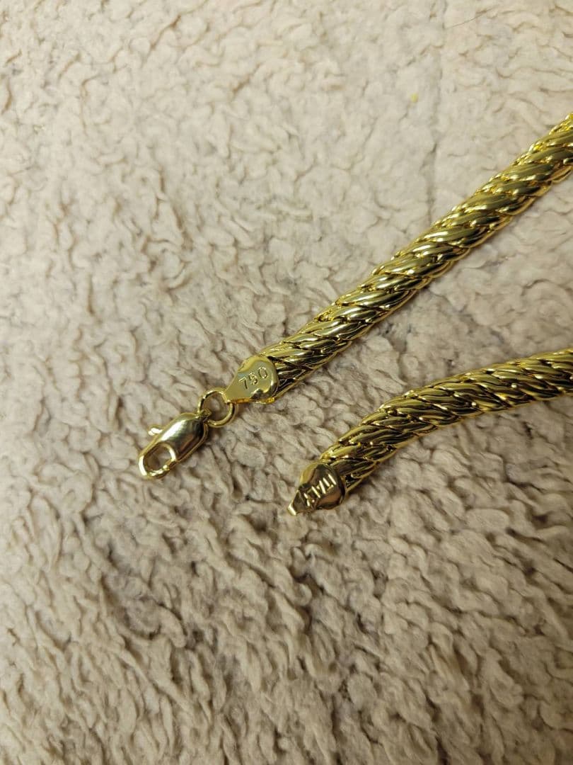 750 ITALY ブレスレット 約20cm 約20g 遺品整理 - メルカリ