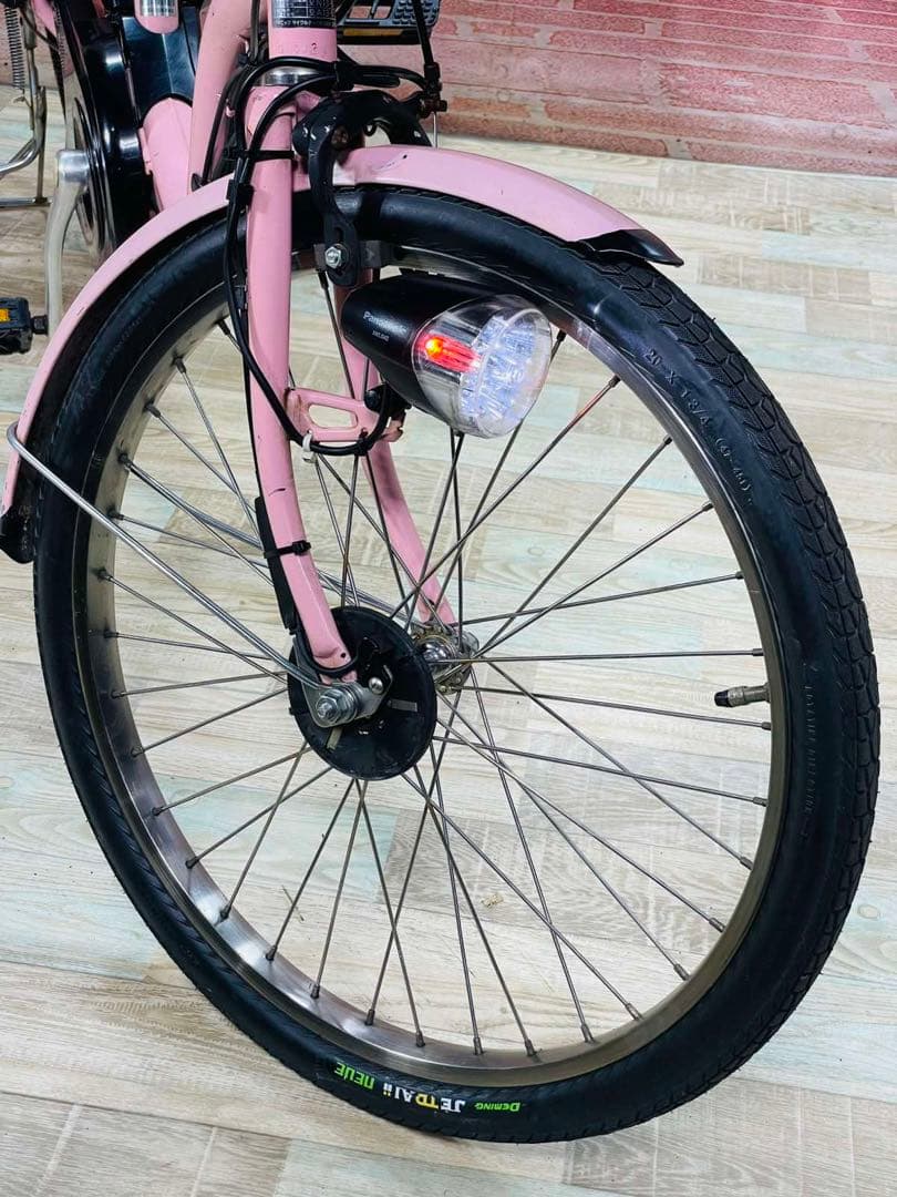 K1072 電動自転車パナソニック子供乗せ 20インチ　8.9Ah 4点灯