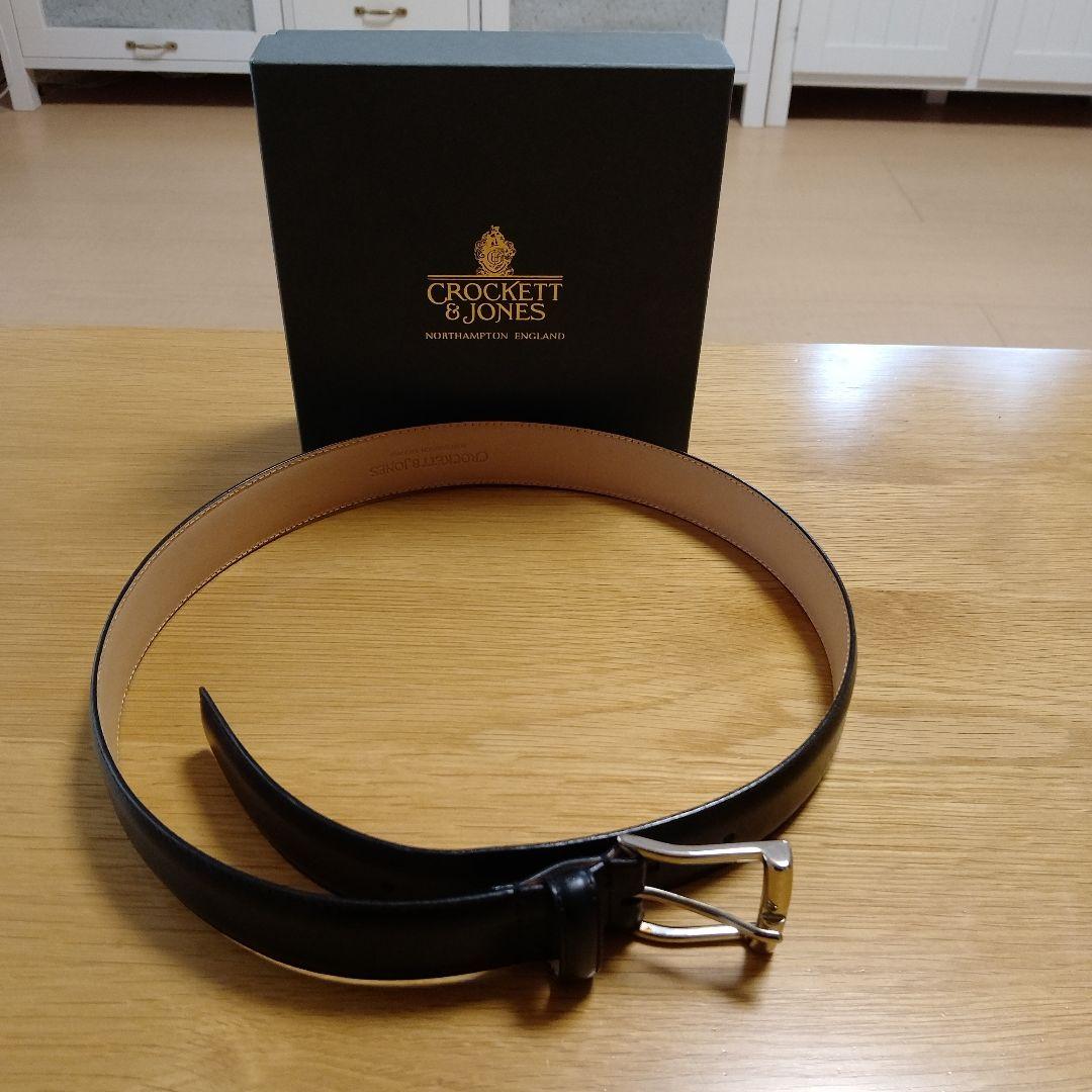 CROCKETT & JONES ダークブラウンレザーベルト クロケット＆ジョーンズ BELT DARKBROWN ベルト メンズ | クロケット