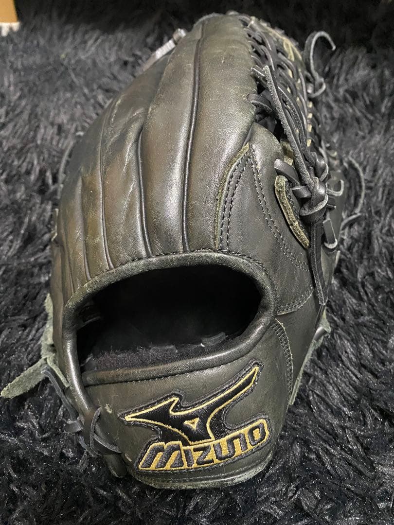 Mizuno ブラック 野球用グローブ ミズノ（MIZUNO）（キッズ）少年軟式用グラブ オールラウンド用 野球