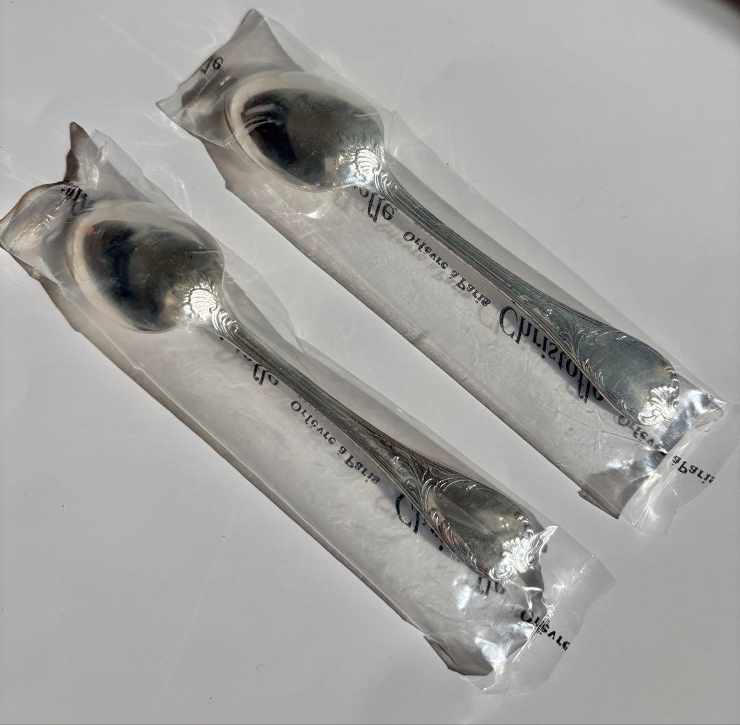 Christofle 未開封 マルリー コーヒースプーン 専用ボックス付き