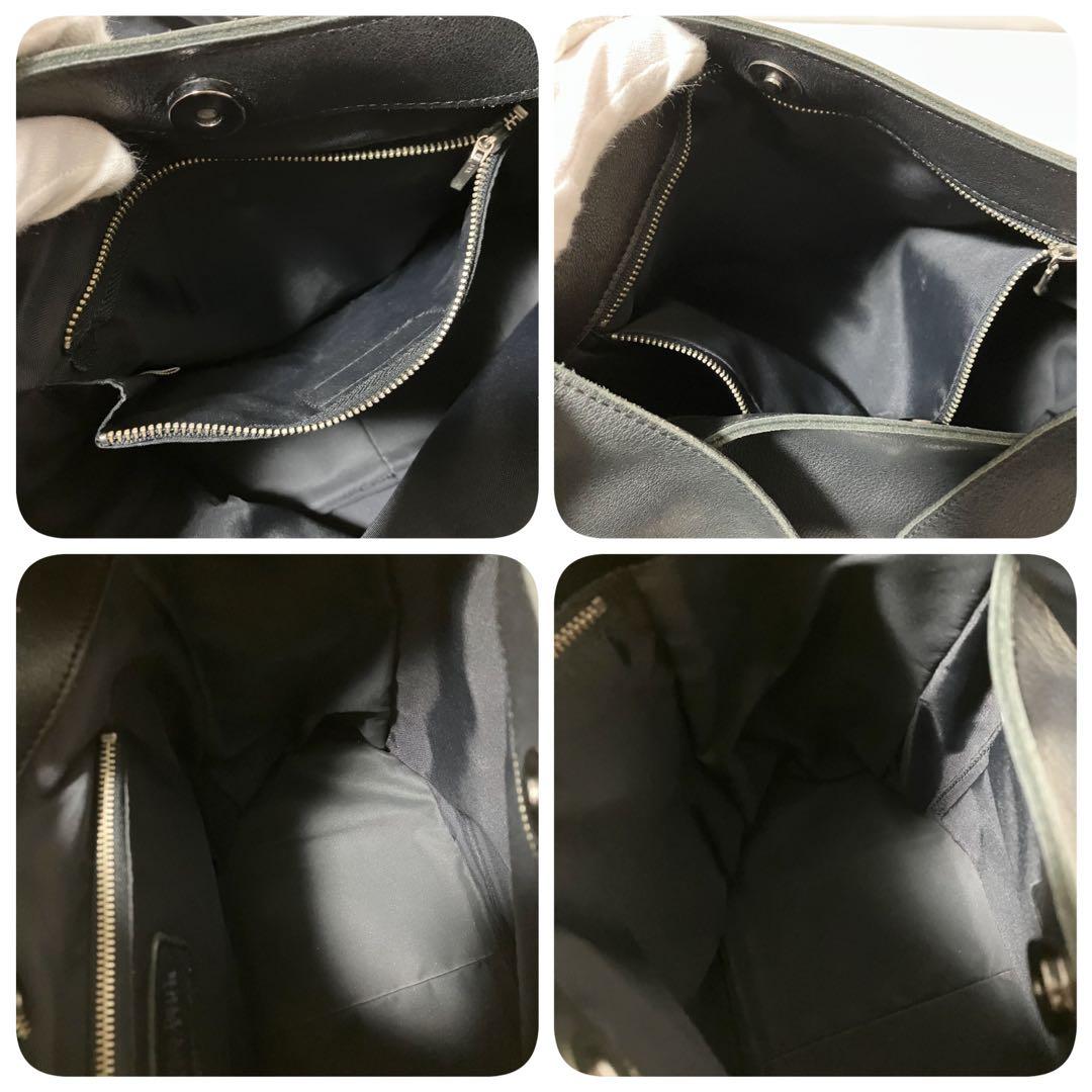 収納袋 Jean Paul Gaultier ワンショルダーバッグ 黒 革 A4 - メルカリ