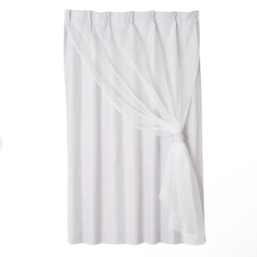 Francfranc ブリス×ルシーラ ダブルカーテン　178cm×100 ブリス×ルシーラ ダブルカーテン H1350×W1000 ベージュ（レース