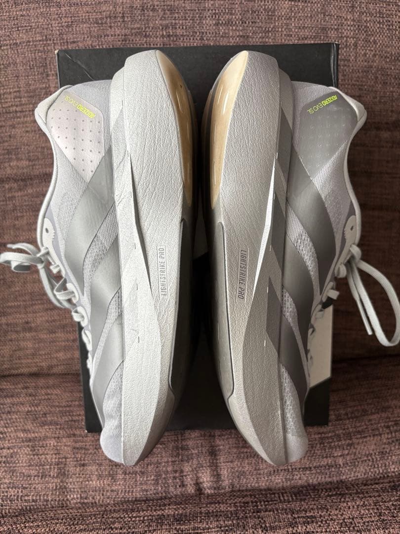 adizero evo sl 25.5cm グレー　adidas
