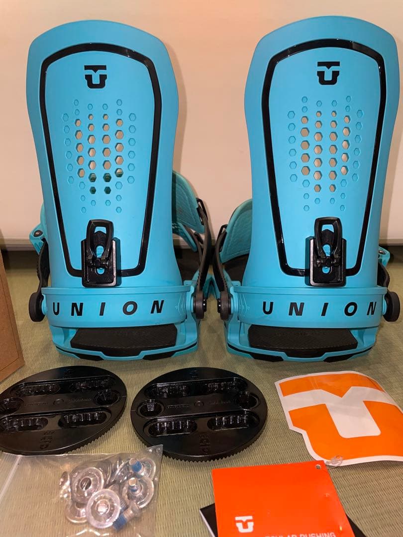 【美品】UNION ビンディング M CYAN バインディング UNION BINDING ユニオン スノーボード ビンディング メンズ ウルトラ