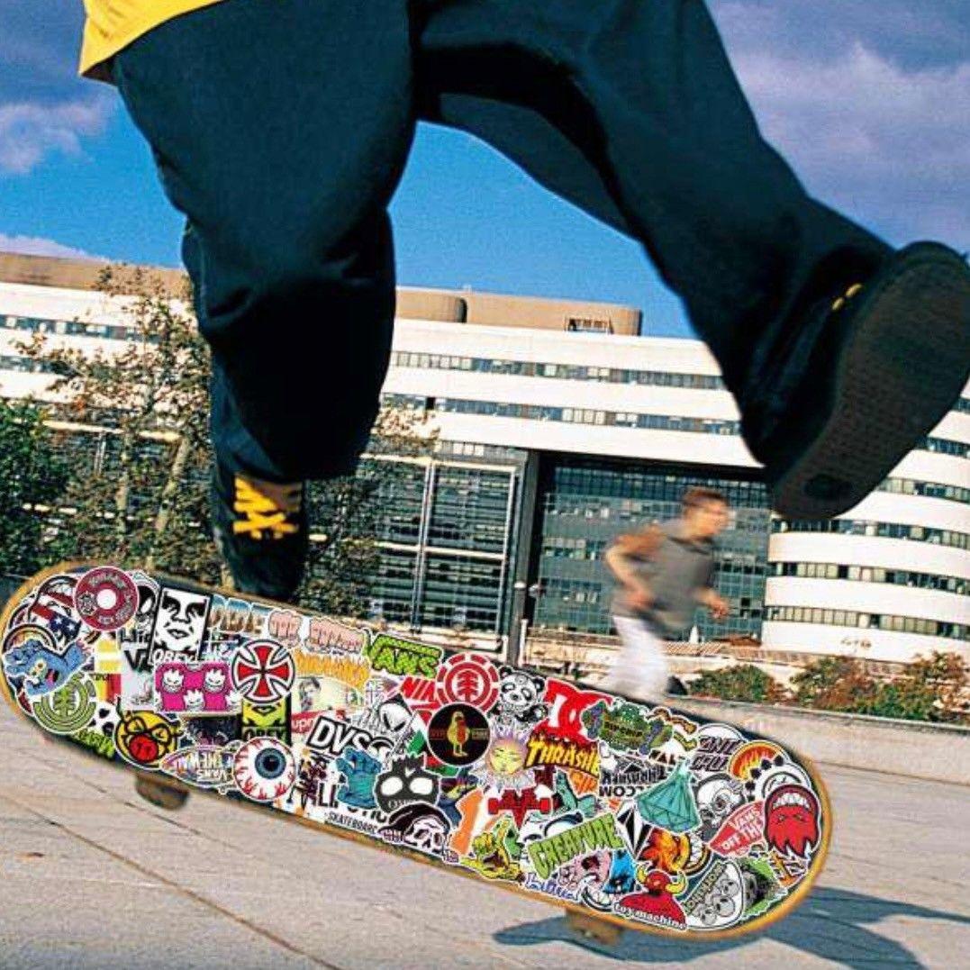 ☆ロゴステッカー100枚セット スケートボード ストリート系 ステッカー