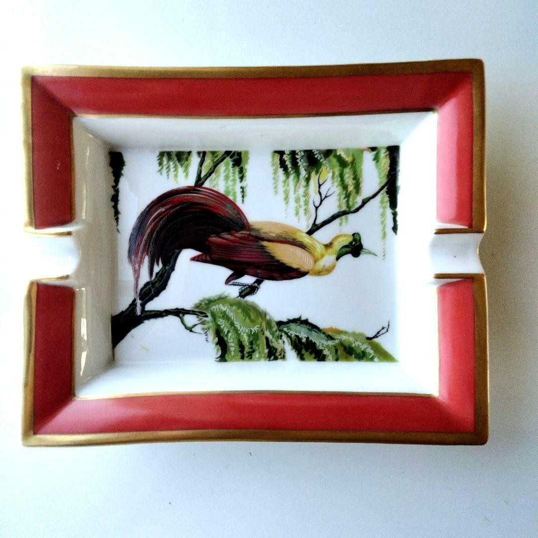 エルメス　トレイ　スクエアプレート 灰皿　アッシュトレイ HERMES（エルメス） アッシュトレイ 灰皿 小物入れ 馬 ホース 陶器