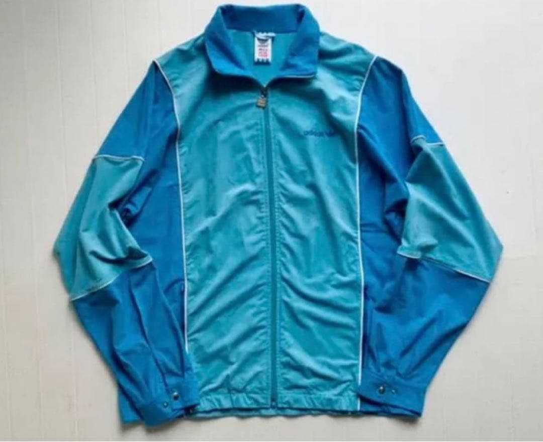 70～80s adidas アディダス ベロアトラックジャケット 西ドイツ製 青