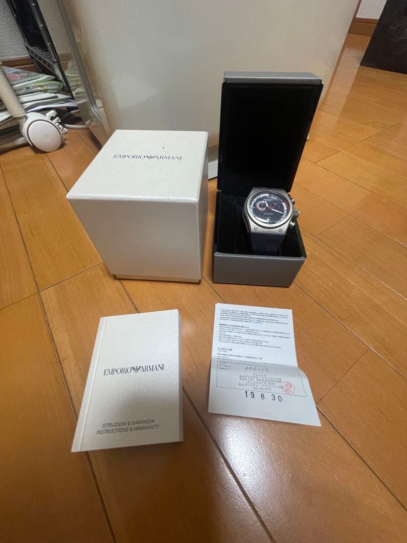 Emporio Armani AR6107 チタン クロノグラフ - メルカリ