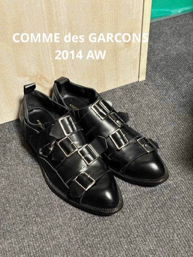 コムデギャルソン 希少 2014年 モンスター期 多重ベルト 靴 COMME des GARCONS - コムデギャルソン 希少 2014年 モンスター期 多重