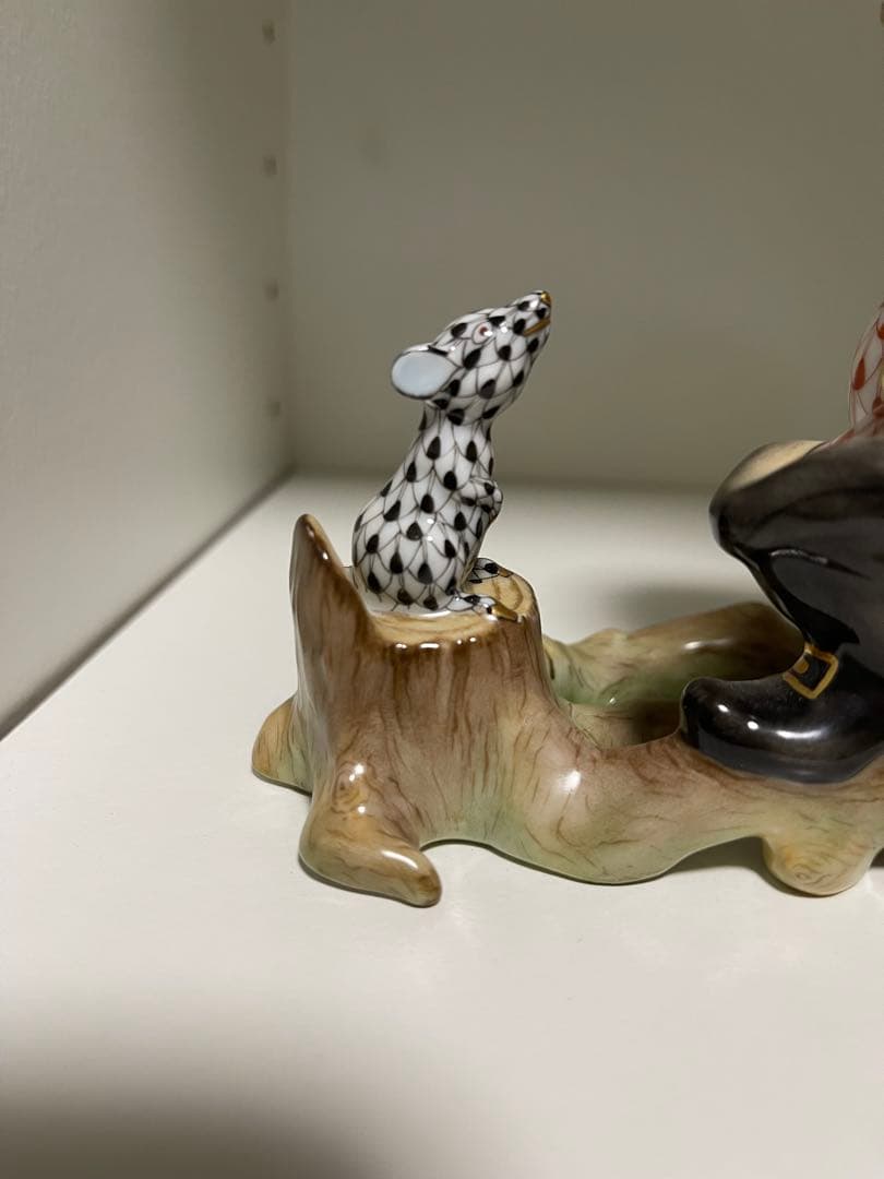 HEREND ヘレンド ハンガリー フィギュリン 【長靴を履いた猫】 - メルカリ