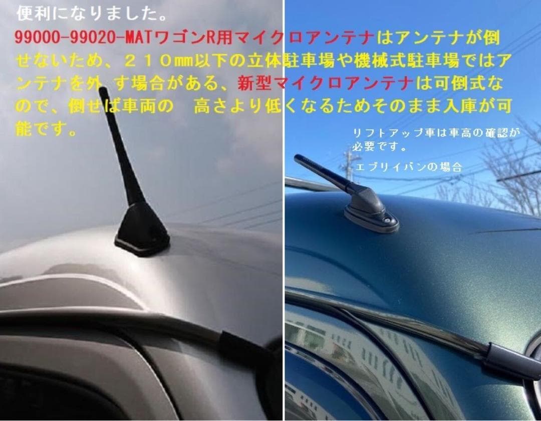値下げ！在庫限り！ エブリイバン用 新型マイクロアンテナキット