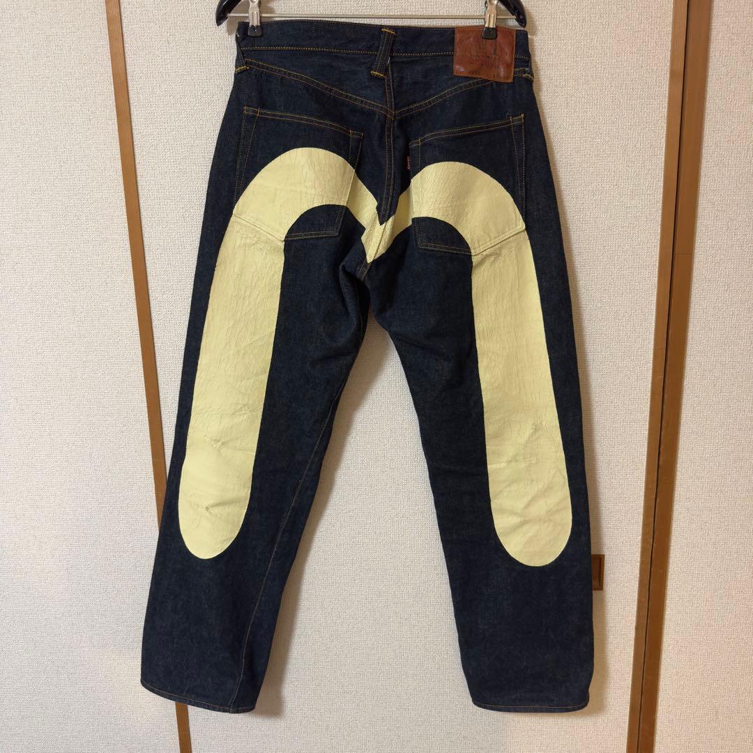 EVISU No.1 Lot.2001 36×32 ホワイト大黒 ビッグカモメ EVISU No.1 Lot.2001 36×32 ホワイト大黒 ビッグカモメ - メルカリ