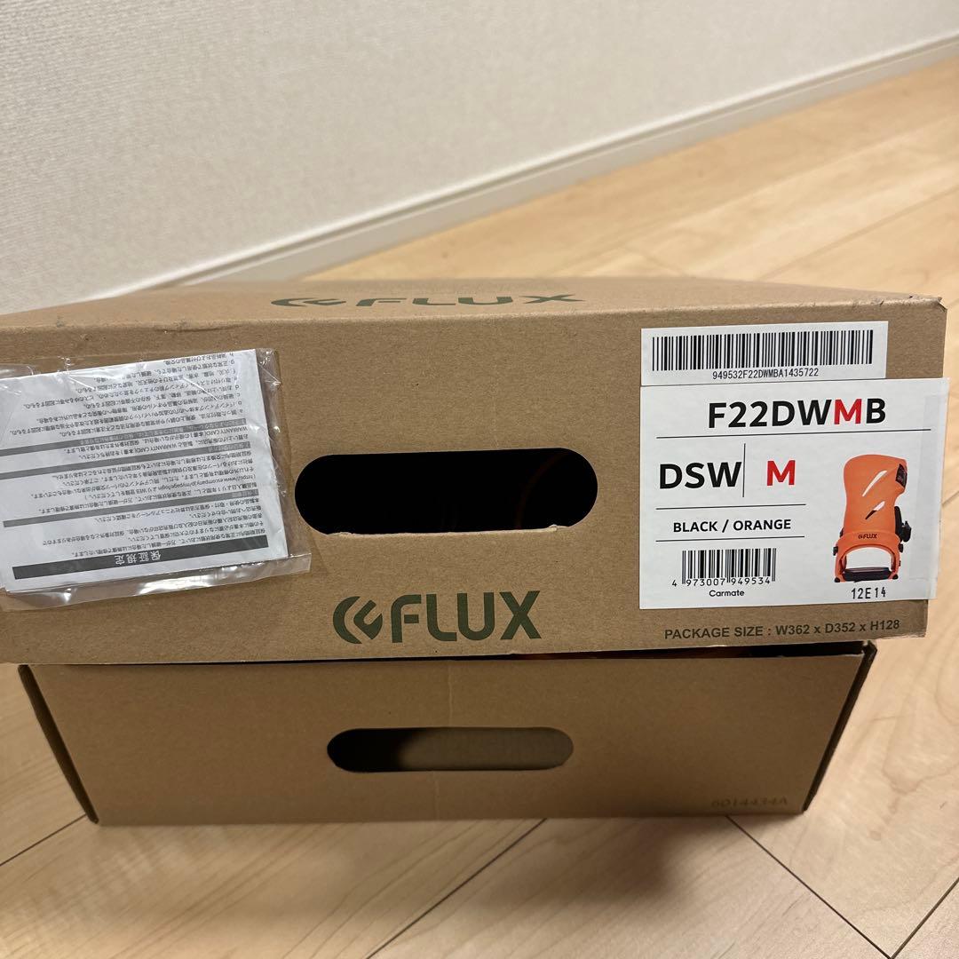 FLUX DSW限定色ビンディング Mサイズ ブラック/オレンジ フラックス