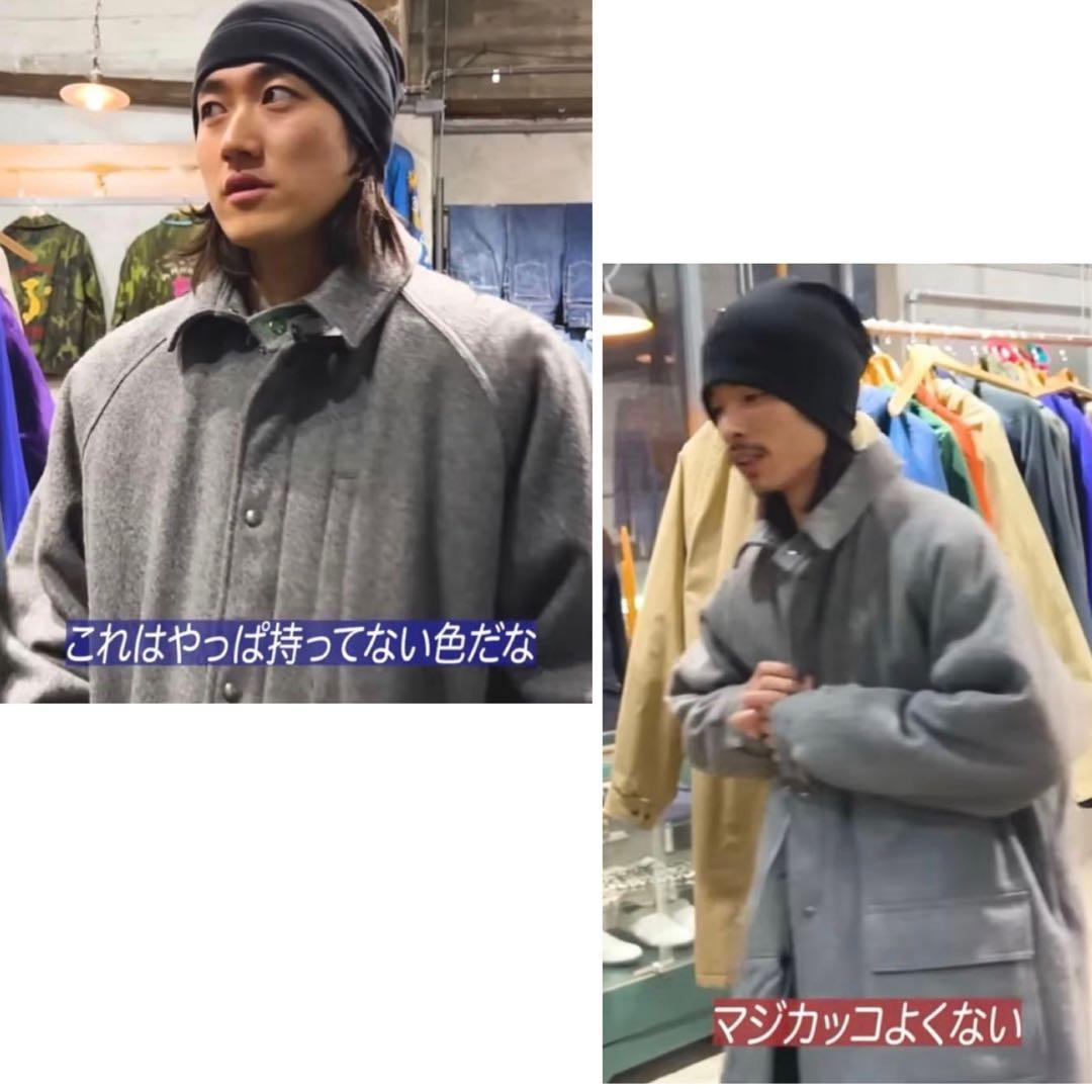 訳あり品】USA製 エルエルビーン ウール ストームコート 一枚袖
