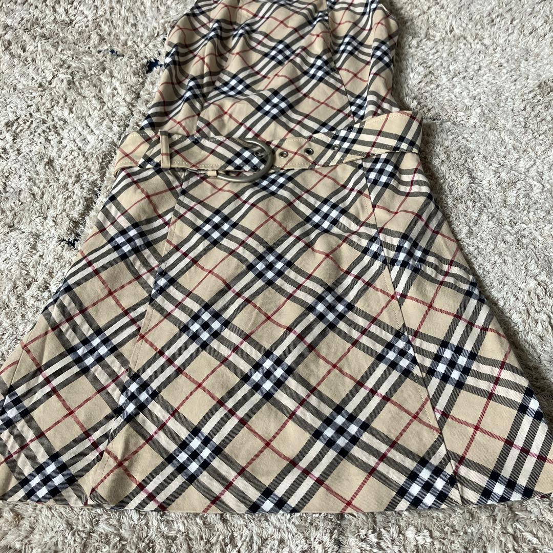 美品】 BURBERRY バーバリー ノースリーブワンピース ノバチェック