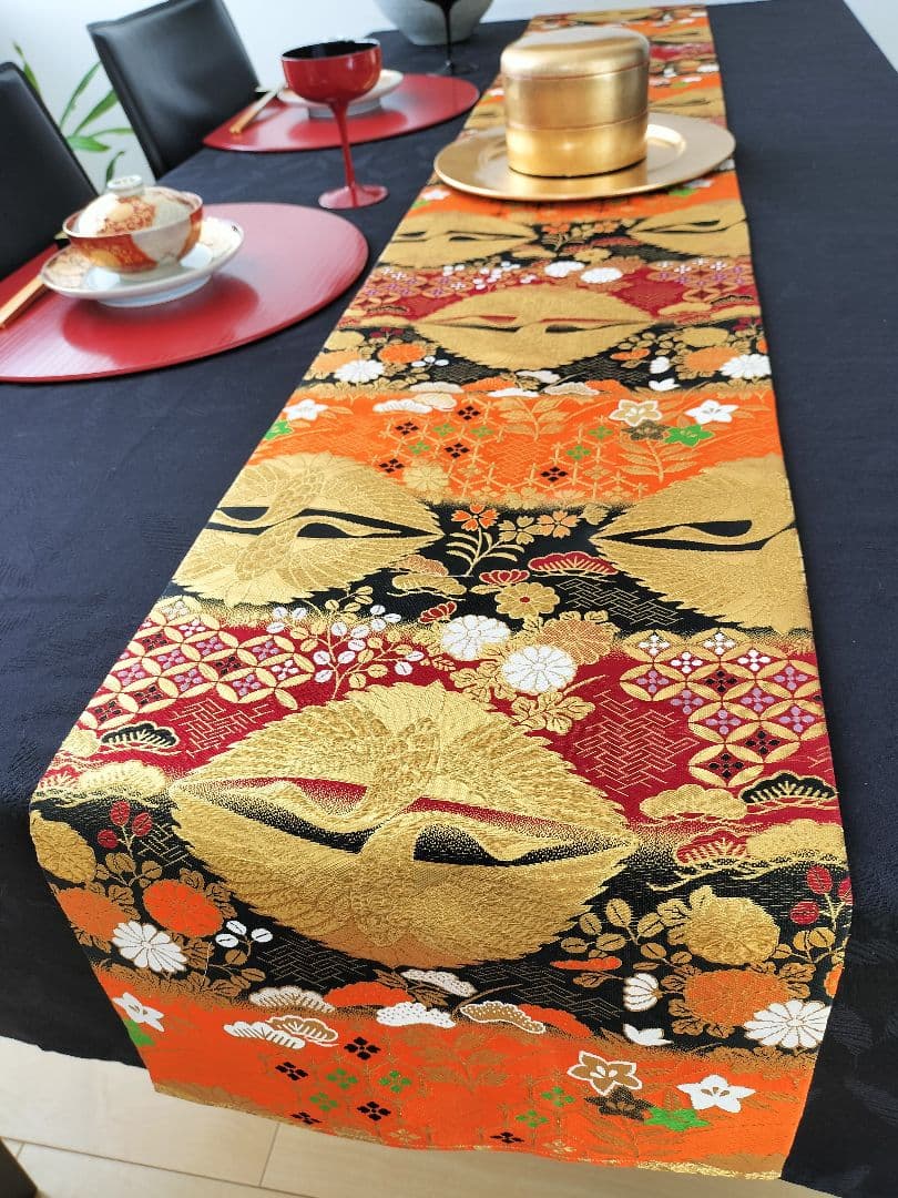 ルブの森★　A474★高級全通‼️お祝い‼️テーブルランナー2m23cm ルブの森☆ A474☆高級全通‼️お祝い‼️テーブルランナー2m23cm ルブの