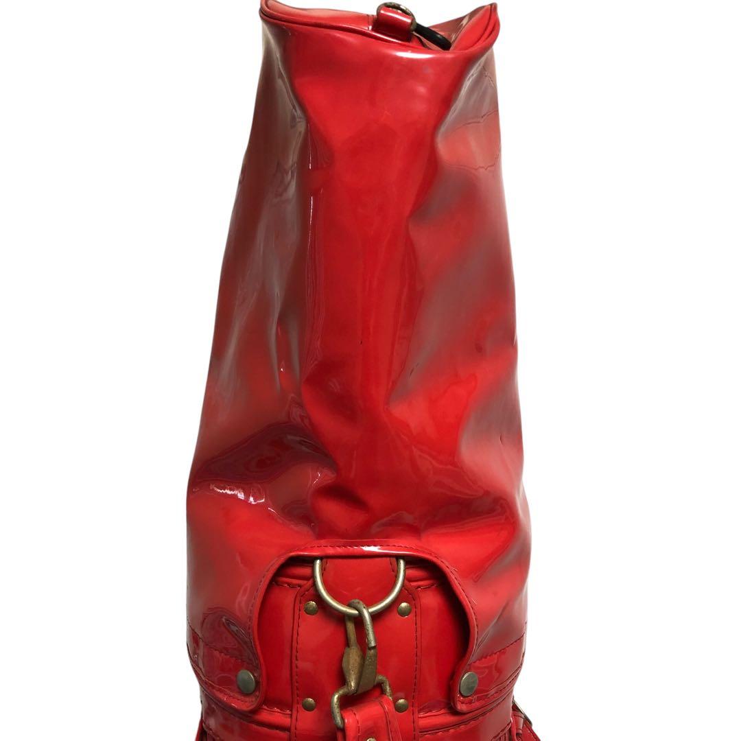 希少品】フェラーリ エナメル キャディバッグ ゴルフバッグ 赤 レッド