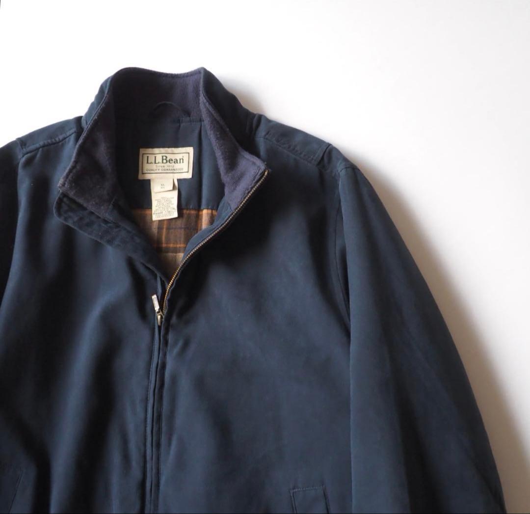 さ*つ様 エルエルビーン スイングトップ スエード ネイビー 裏地