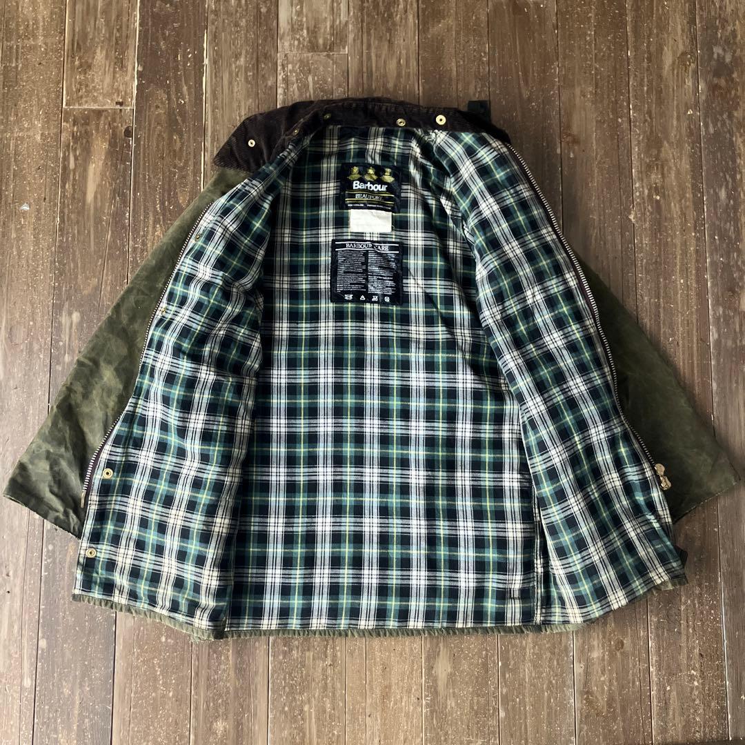 Barbour Beaufort ジャケット オリーブ色 C36 91CM