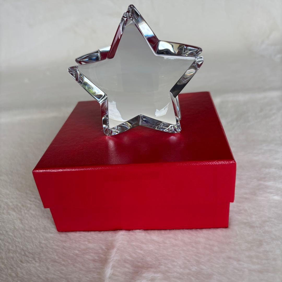 未使用Baccarat バカラ Zinzinザンザンスター ペーパーウェイト