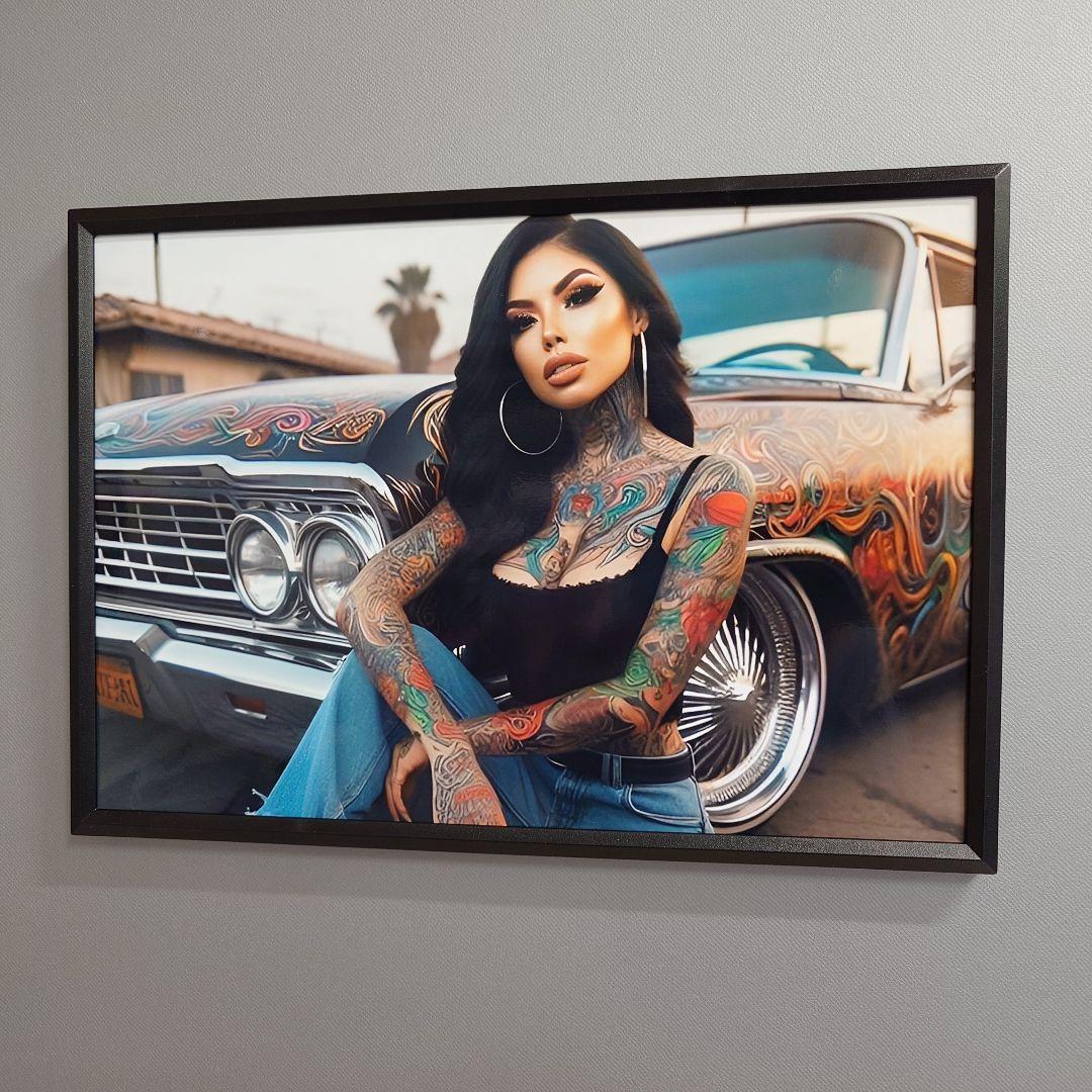 No.016 A4 チカーノ チカーナ ポスター 写真 アート ローライダー