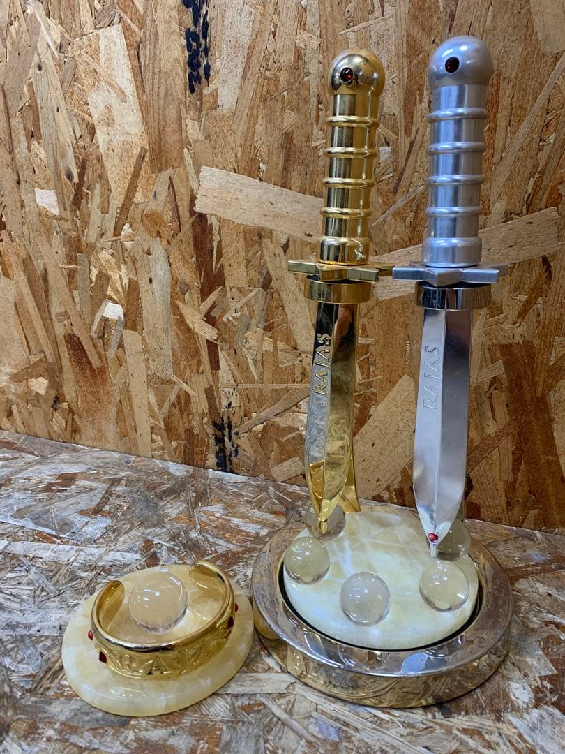 a(6951) 訳アリ★ラジャスの剣とリング 新リンパ療法 入れ物無し 水晶