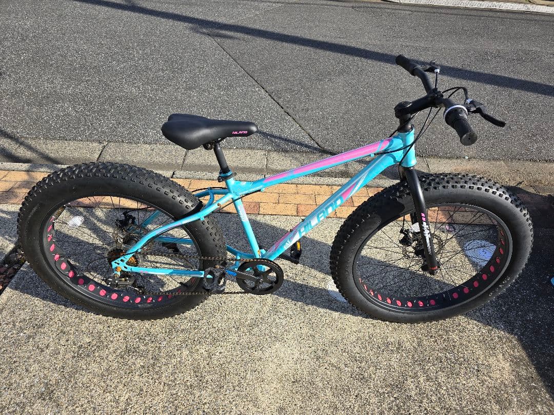 たか<送料込> ファットバイク　26インチ 楽天市場】ファットバイク ビーチクルーザー 自転車 26インチ FATBIKE