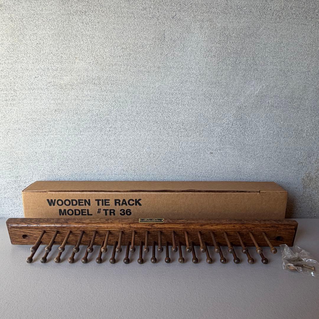 【未使用】 ブルックスブラザーズ　ネクタイハンガー タイ ラック Tie BROOKS BROTHERS（ブルックスブラザーズ） ネクタイ シルク BB#3バー