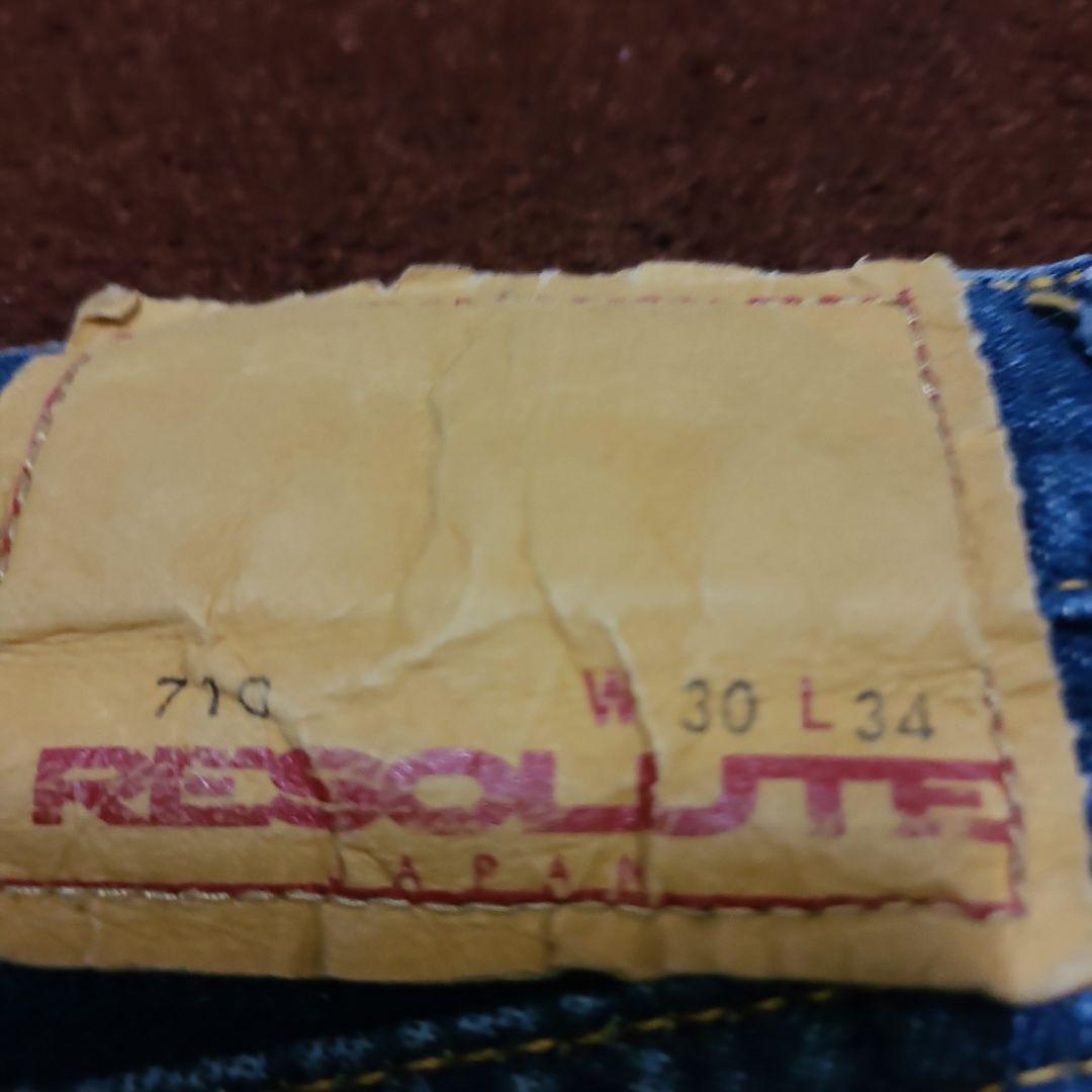 美落ちリゾルト710w30紙パッチボタンフライチェーンステッチ - メルカリ