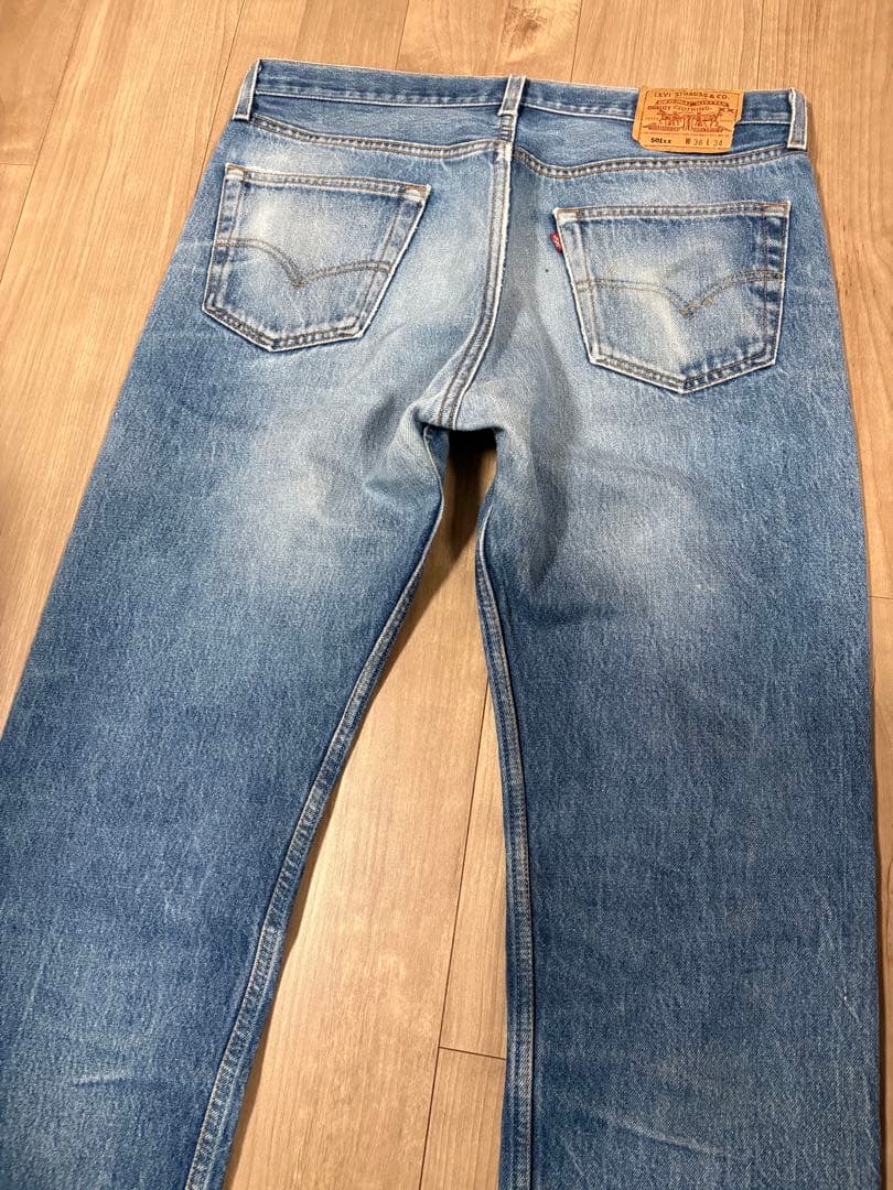アメリカ製 90s levi´s リーバイス 501 色落ち◎ ヒゲ 縦落ち