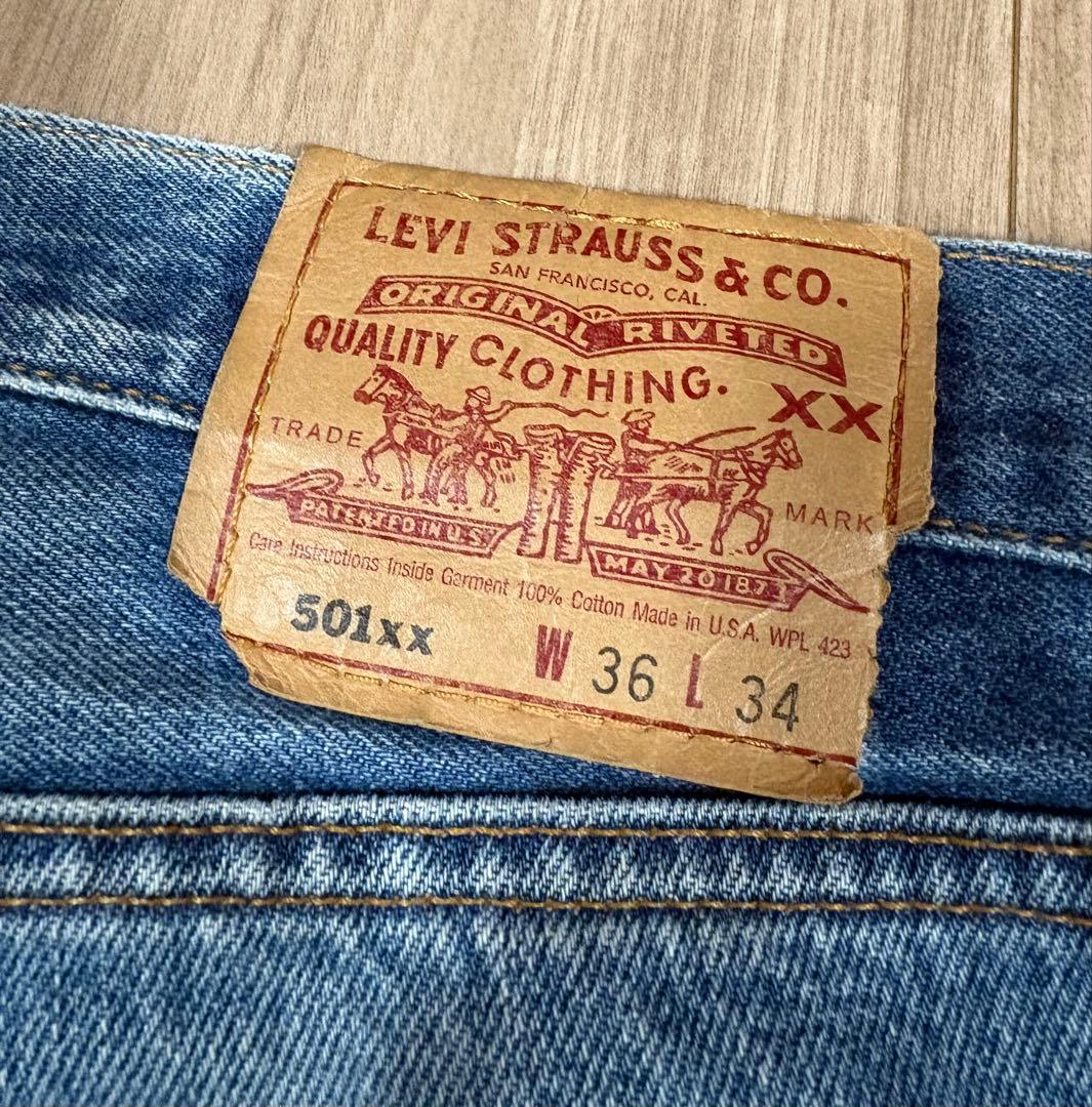 アメリカ製 90s levi´s リーバイス 501 色落ち◎ ヒゲ 縦落ち