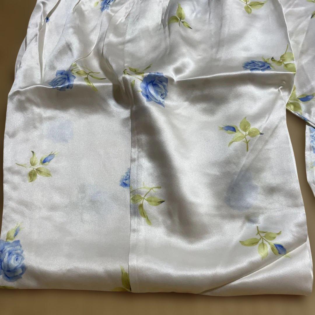 メ*ロ様 ワコール 絹 シルク 花柄 バラ パジャマ